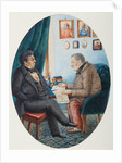 Faddey Venediktovich Bulgarin and Nikolay Ivanovich Gretsch, 1849 by Pyotr Andreyevich Karatygin