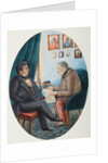 Faddey Venediktovich Bulgarin and Nikolay Ivanovich Gretsch, 1849 by Pyotr Andreyevich Karatygin