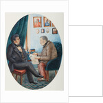 Faddey Venediktovich Bulgarin and Nikolay Ivanovich Gretsch, 1849 by Pyotr Andreyevich Karatygin