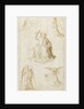 Studies of a hand, three angels and Christ as Salvator Mundi, Second Half of the 15th century by Benozzo Gozzoli