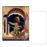 Saint Nicetas Vanquishing Satan (Detail), 16th century by Russian icon