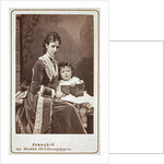 Empress Maria Fyodorovna (Dagmar of Denmark) with son Nicholas Alexandrovich of Russia, by Sergei Lvovich Levitsky