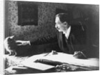 Louis Wain at his drawing board, 1890s by Anonymous