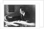 Louis Wain at his drawing board, 1890s by Anonymous