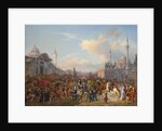 Sultan Mahmud II Leaving The Bayezid Mosque, Constantinople, 1837 by Auguste Mayer