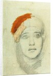 Head of a Woman, 1884 by Mikhail Alexandrovich Vrubel