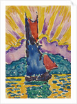 Sunset (LÉventail), c. 1905 by Paul Signac