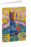 Sunset (LÉventail), c. 1905 by Paul Signac