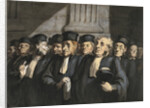 The Lawyers for the Prosecution, Early 1860s by Honoré Daumier