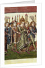 Queen Elizabeth of Luxembourg. Detail from the Richentals illustrated chronicle, c. 1440 by Master of the Chronicle of the Council of Constance