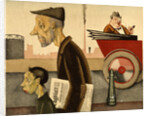 Newspaper people, 1921 by Georg Scholz