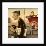 Newspaper people, 1921 by Georg Scholz