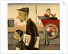 Newspaper people, 1921 by Georg Scholz