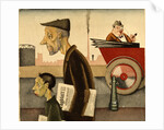 Newspaper people, 1921 by Georg Scholz