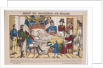 Napoleon Bonaparte on his deathbed, May 5, 1821, 1821-1822 by Vosges Imagerie d'Épinal