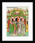 Vladimir Vsevolodovich crowned by Bishop Neophytos with Monomakhs Cap. by Anonymous