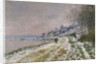 The Path Toward Epinay, Snow Effect, 1875 by Claude Monet