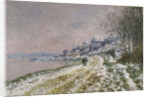 The Path Toward Epinay, Snow Effect, 1875 by Claude Monet