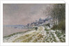 The Path Toward Epinay, Snow Effect, 1875 by Claude Monet