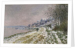 The Path Toward Epinay, Snow Effect, 1875 by Claude Monet