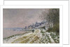The Path Toward Epinay, Snow Effect, 1875 by Claude Monet