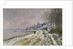 The Path Toward Epinay, Snow Effect, 1875 by Claude Monet