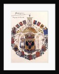 Greater coat of arms of the Russian Empire with the approval of Emperor Alexander III, July 24, 1882 by Adolf Charlemagne