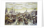 At the Myasnitskaya Gates of the Bely Gorod of the Moscow in the XVII Century, 1926 by Appolinari Mikhaylovich Vasnetsov
