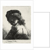Self-Portrait in a Cap and Scarf with the Face Dark, 1633 by Rembrandt van Rhijn