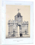 The Red Gates in Moscow, 1850 by Alexey Alexandrovich Martynov