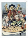 China - the cake of kings and... of emperors (Caricature), 1898 by Henri Meyer