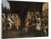 Audience of Louis XIV with Tsar Peter the Great in Versailles, 1717, First half of the 18th cent by Anonymous