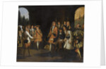 Audience of Louis XIV with Tsar Peter the Great in Versailles, 1717, First half of the 18th cent by Anonymous