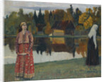 By the Lake, 1924 by Mikhail Vasilyevich Nesterov