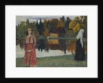 By the Lake, 1924 by Mikhail Vasilyevich Nesterov