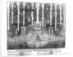 Fireworks on the occasion of the coronation of Anna Ioannovna on April 30, 1730, 1730 by Anonymous