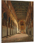 Interior of the Monreale Cathedral Santa Maria Nuova by Frans Vervloet