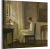 Interior with a Woman Reading by Carl Holsøe