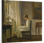 Interior with a Woman Reading by Carl Holsøe