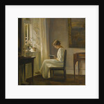 Interior with a Woman Reading by Carl Holsøe