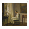 Interior with a Woman Reading by Carl Holsøe
