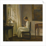 Interior with a Woman Reading by Carl Holsøe