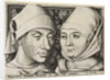 Self-Portrait with wife Ida, c. 1490 by Israhel van Meckenem the Younger