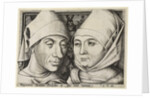 Self-Portrait with wife Ida, c. 1490 by Israhel van Meckenem the Younger