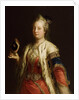 Portrait of Empress Maria Theresia of Austria with mask à la Turque, before 1750 by Martin van Meytens the Younger