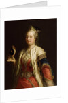 Portrait of Empress Maria Theresia of Austria with mask à la Turque, before 1750 by Martin van Meytens the Younger