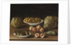 Still life with pears, peaches, figs, a melon, cabbage and marrow by Paolo Antonio Barbieri