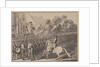 Running the gauntlet. Illustration from Elementartwerk by J.B. Basedow, 1774 by Daniel Nikolaus Chodowiecki