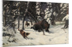 The Bear Hunt by Illarion Mikhailovich Pryanishnikov