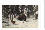 The Bear Hunt by Illarion Mikhailovich Pryanishnikov